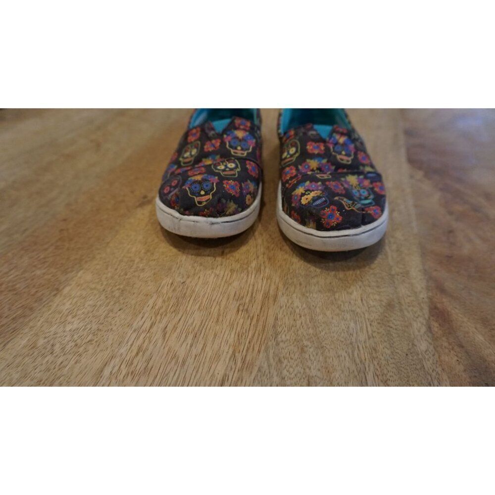Toms YOUTH Alpargata Dia De Los Muertos Cupsole (Glow in the Dark), Size 13.5 - Picture 4 of 15
